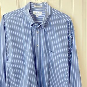 Tall man’s blue dress shirt size 18 1/2